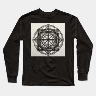 Geometron wireframe Long Sleeve T-Shirt